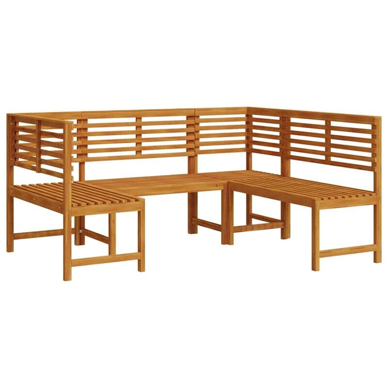 vidaXL Garden Bench Set Brown solid acacia wood - 20 x 35 x 30