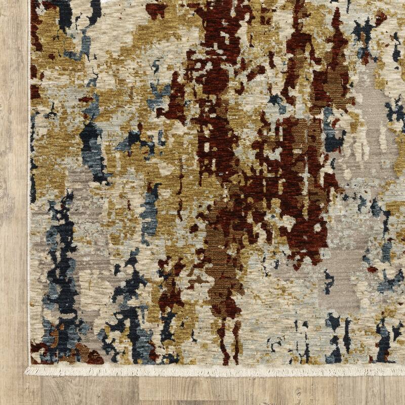 Style Haven Caiden Modern Mottled Abstract Beige/ Multi Area Rug