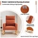 preview thumbnail 137 of 171, HOMYKA 28" Wide Rocking Chair for Nursery with Solid Wood Leg