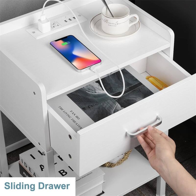 Nightstand with Charging Station