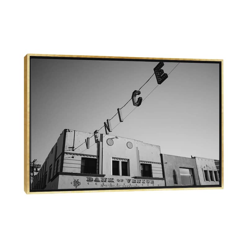iCanvas "Venice Beach California IV" by Bethany Young Framed Canvas Print - Gold - 32x48
