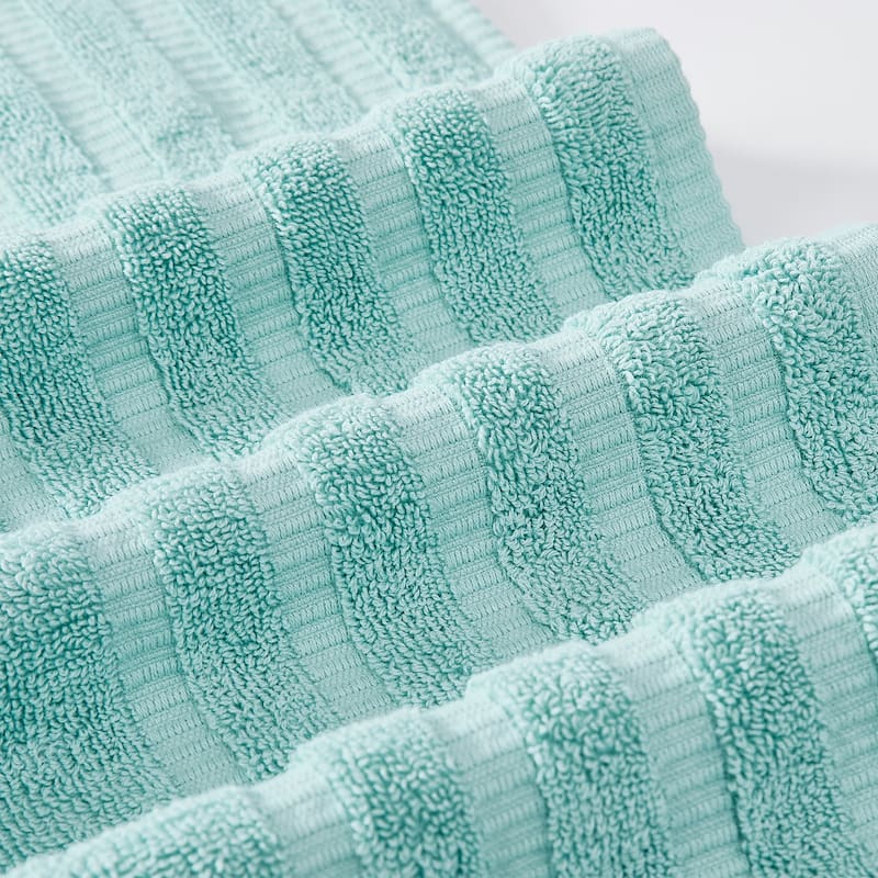 Modern Threads 6-Piece Yarn Dyed Organic Vines Towel Set