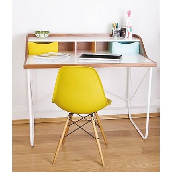 Shop 2xhome Modern Side Dining Chair Yellow With Natural Wood Legs Overstock 14221959