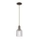 preview thumbnail 61 of 82, Innovations Lighting Downtown Urban - Bridal Veil - 1 Light 5" Cord Hung Mini Pendant Clear/Oil Rubbed Bronze