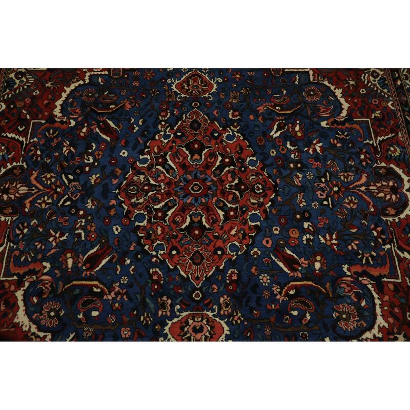 Hand Knotted Oriental 100% Wool Carpet Traditional Floral Red Bakhtiari Area Rug - 12' 2'' X 8' 6''