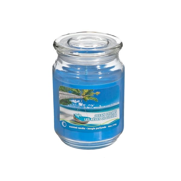 Stunning Unscented Jar Candle with Plastic Holder