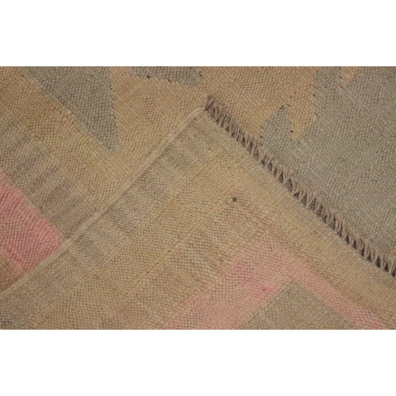 Hand Woven Oriental 100% Wool Carpet Southwestern Modern Brown Kilim Area Rug - 5' 9'' X 4' 1''
