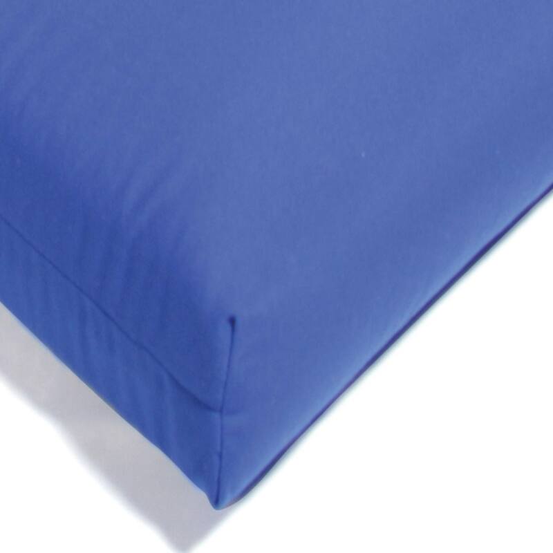 Sunbrella 43.5-inch Solid Color Outdoor Settee Cushion