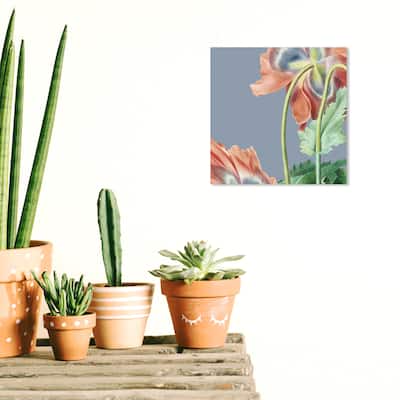 Oliver Gal Floral and Botanical Flower I Blue and Traditional Wall Art Canvas Print