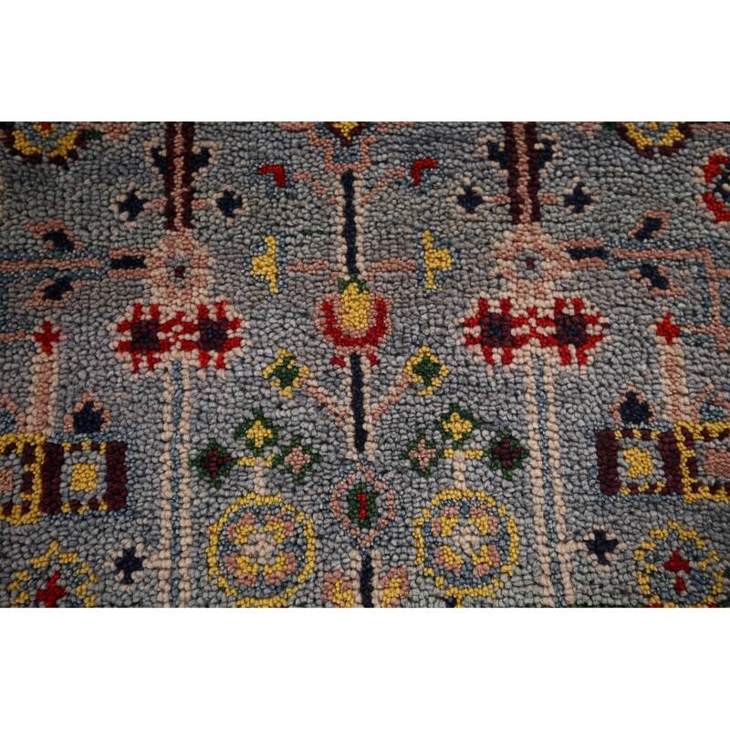 Geometric Kazak Oriental Accent Rug Handmade Traditional Wool Carpet - 3'0"x 4'11"