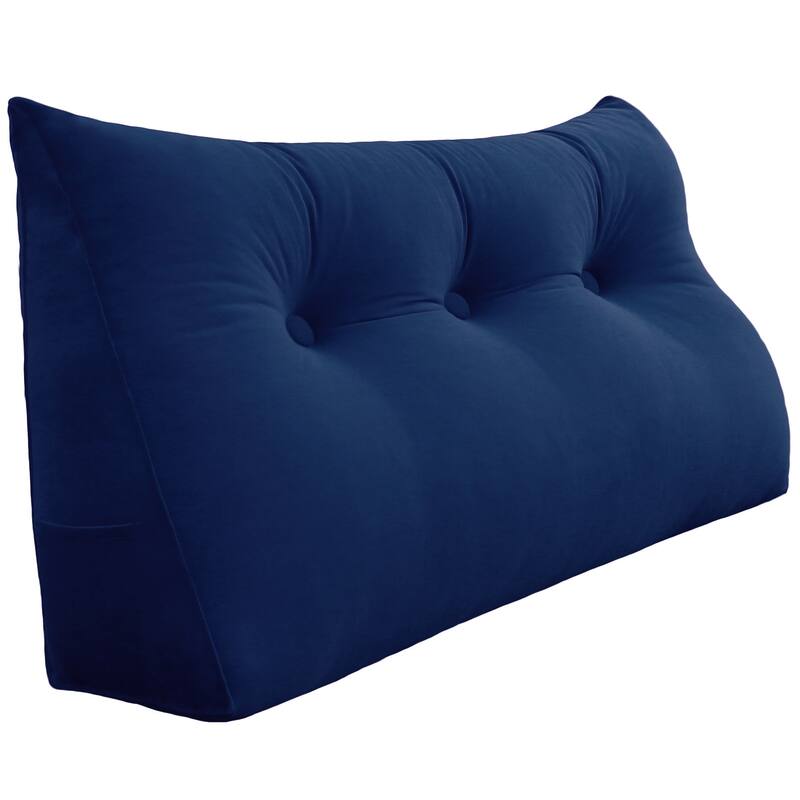WOWMAX Bed Rest Wedge Pillow Back Support Bolster Daybed Dorm Cushion