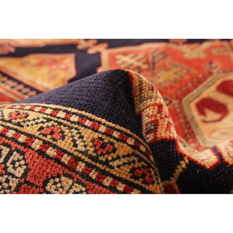 ECARPETGALLERY Hand-knotted Kayseri Dark Navy Wool Rug - 5' 3" x 9' 10"