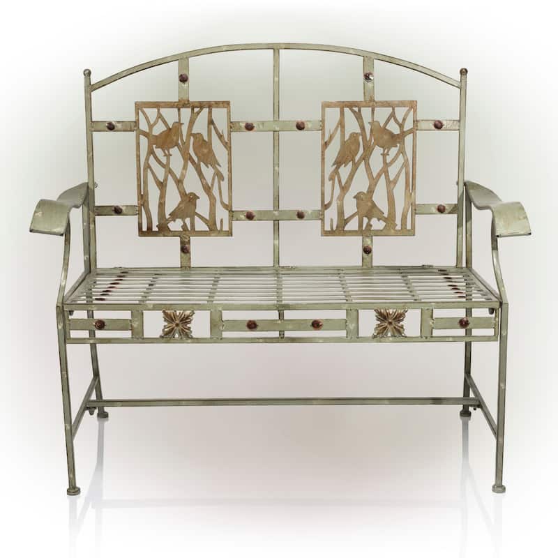 Birds on Branches Garden Bench