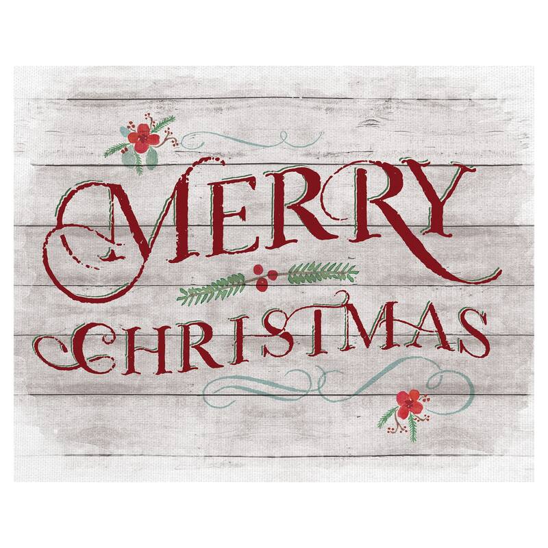 Merry Christmas Canvas Art Print