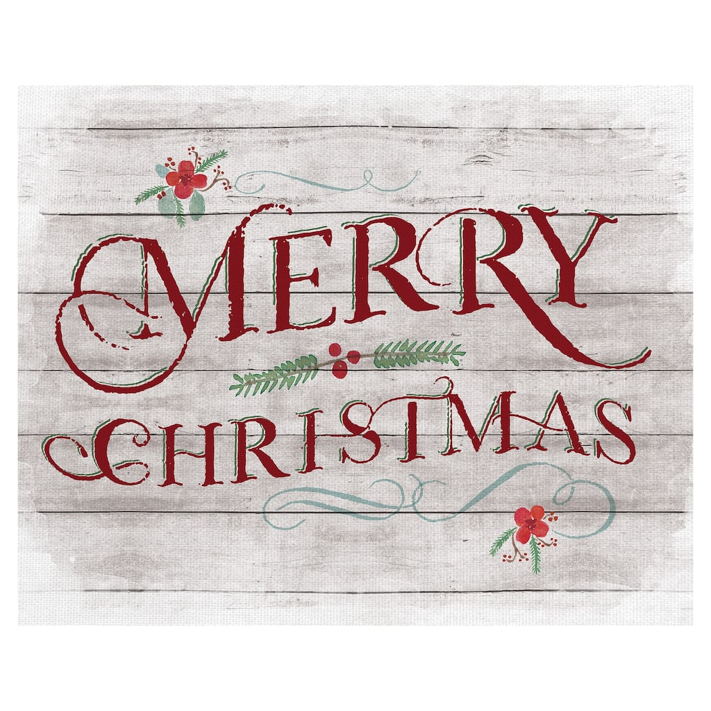 Merry Christmas Canvas Art Print