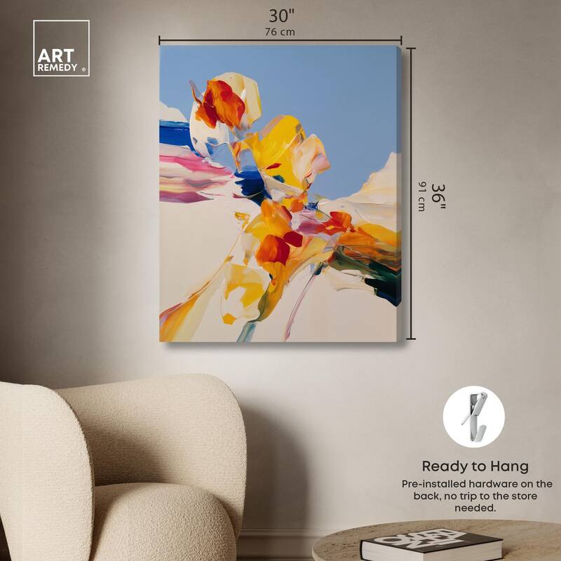 Flippant Bloom II Canvas by Art Remedy, Gallery Wrapped