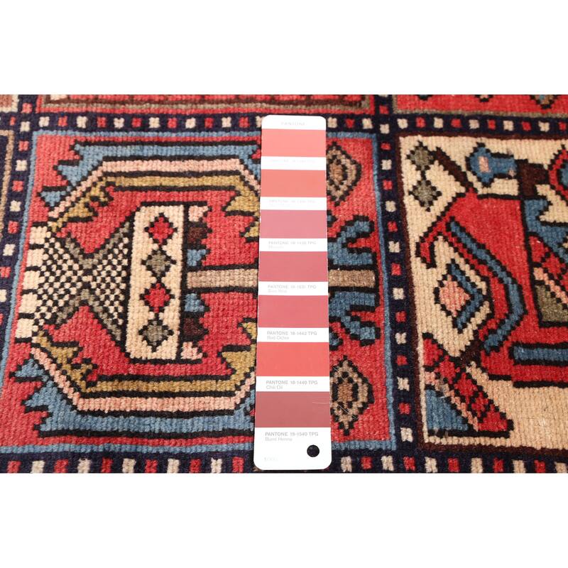 ECARPETGALLERY Hand-knotted Kayseri Vintage Red Wool Rug - 5'0 x 9'5