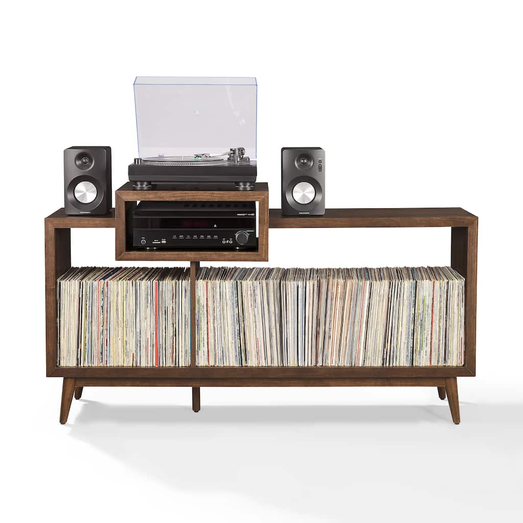 Crosley Nashville Large Record Player Stand With Vinyl Storage