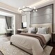preview thumbnail 2 of 5, Modern Contemporary 10-Light LED Black Gold Chandelier Pendant Lights for Dining Room - 28" D x 6" H