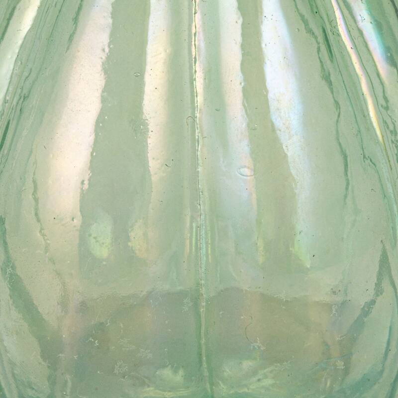 Debossed Reclaimed Glass Vases, Set of 4