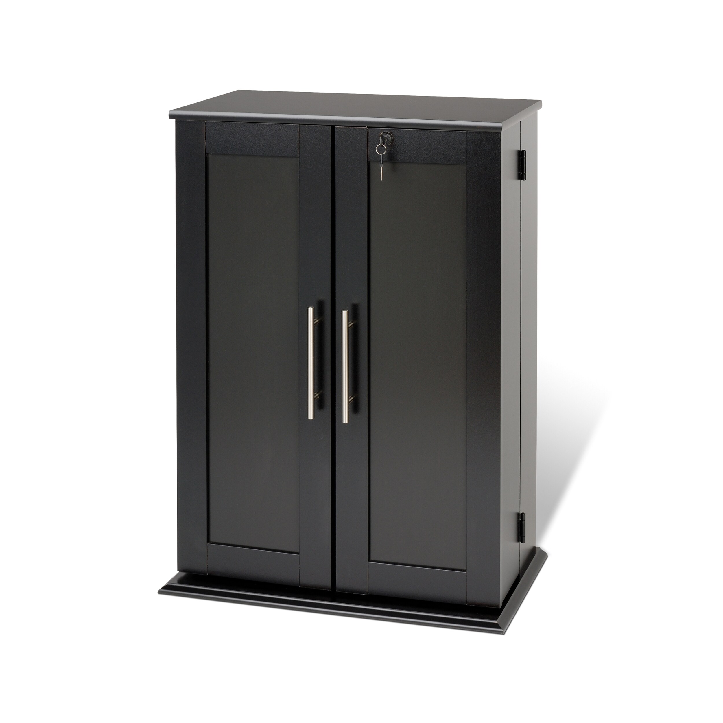 Broadway Locking Dvd Cd Media Storage Cabinet 24 W X 33 25 Dvd Cd Media Storage Cabinet