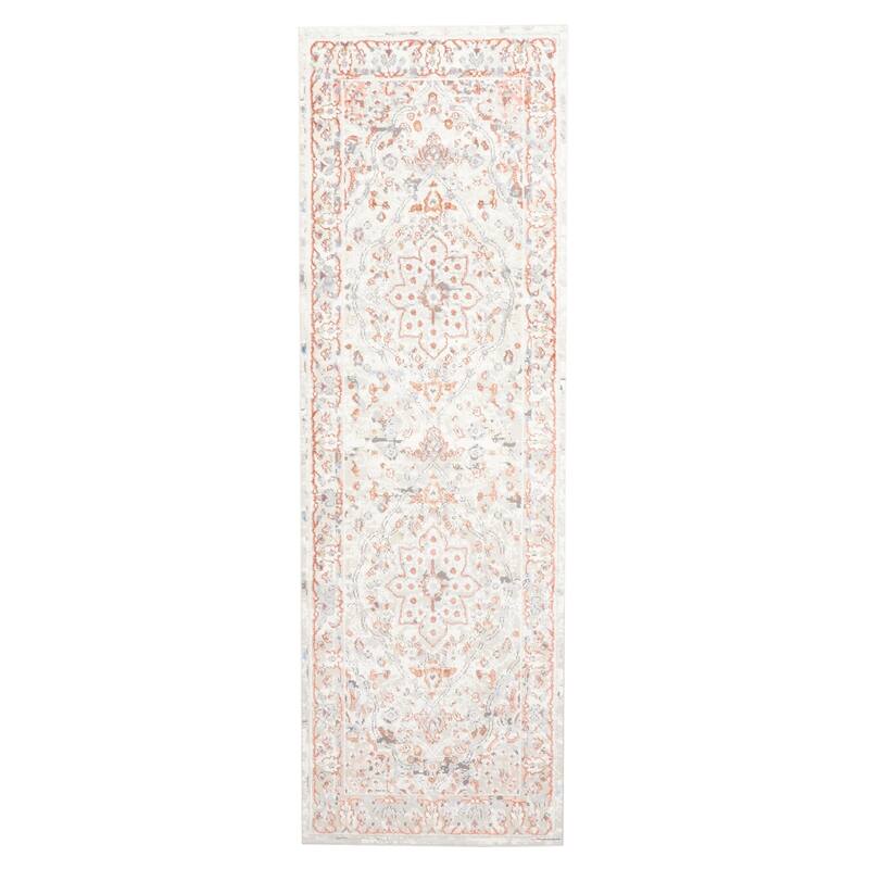 ECARPETGALLERY Machine Made Seline Ivory Area Rug - Ivory - 2'8 x 8'2