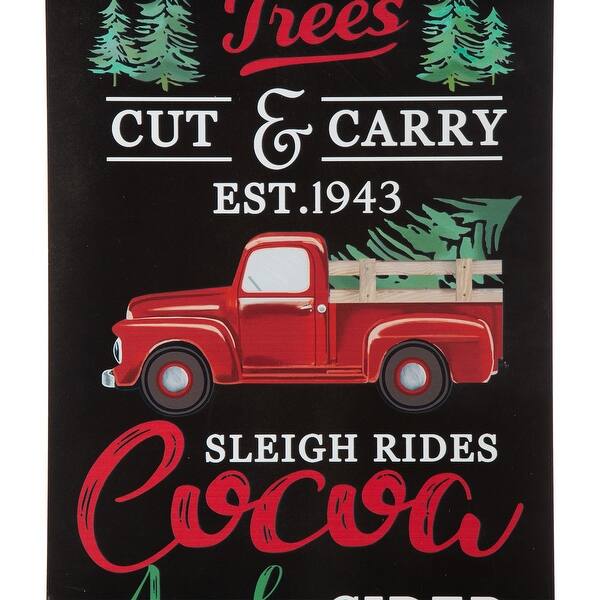 Shop Glitzhome 32 H Duble Sided Wooden Porch Sign With Changable Fall Christmas Sign Board Overstock 31796012