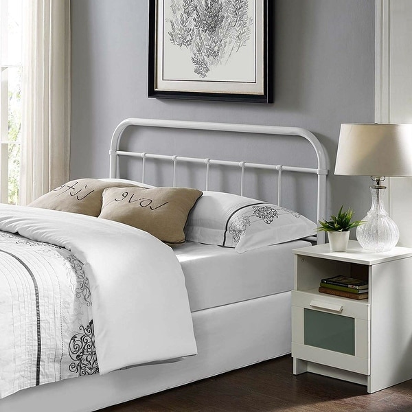 Vintage white shop headboard