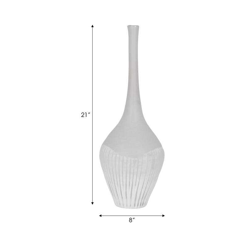 Frosted Flower Glass Vase - Elegant Sculptural Vase for Home Decor