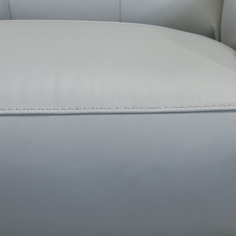Lizette 65" Dove Grey or Brown Leather Power Recliner Loveseat with USB