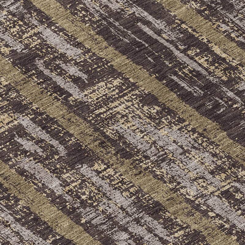 Machine Washable Indoor/ Outdoor Chantille Stripe Ombre Rug