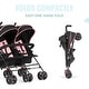 preview thumbnail 18 of 16, Dream On Me Volgo Twin Umbrella Stroller