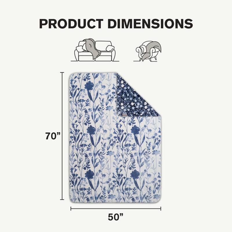 Hunter Reversible Plaid Plush Throw Blankets