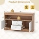 preview thumbnail 13 of 17, Kids Toy Storage Organizer with Open Shelf and 2 Drawers for Playroom - 42" x 12" x 24.5"