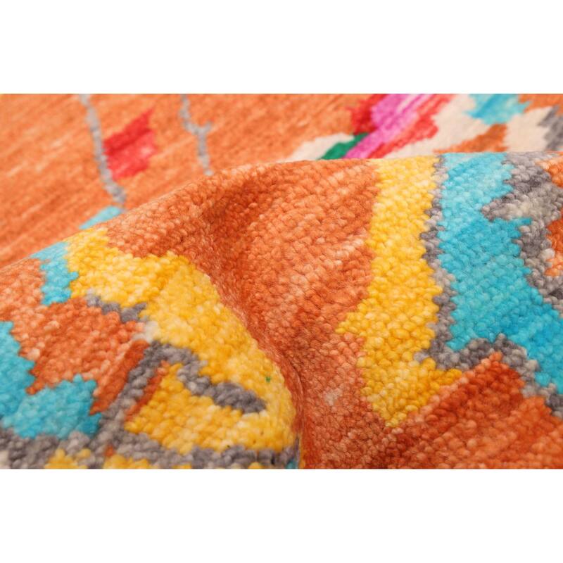 ECARPETGALLERY Hand-knotted Shalimar Orange Wool Rug - 9'1 x 11'10