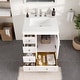 preview thumbnail 11 of 19, Eviva Acclaim Single Sink Bath Vanity with Carrara Quartz Top and Undermount Porcelain Sink