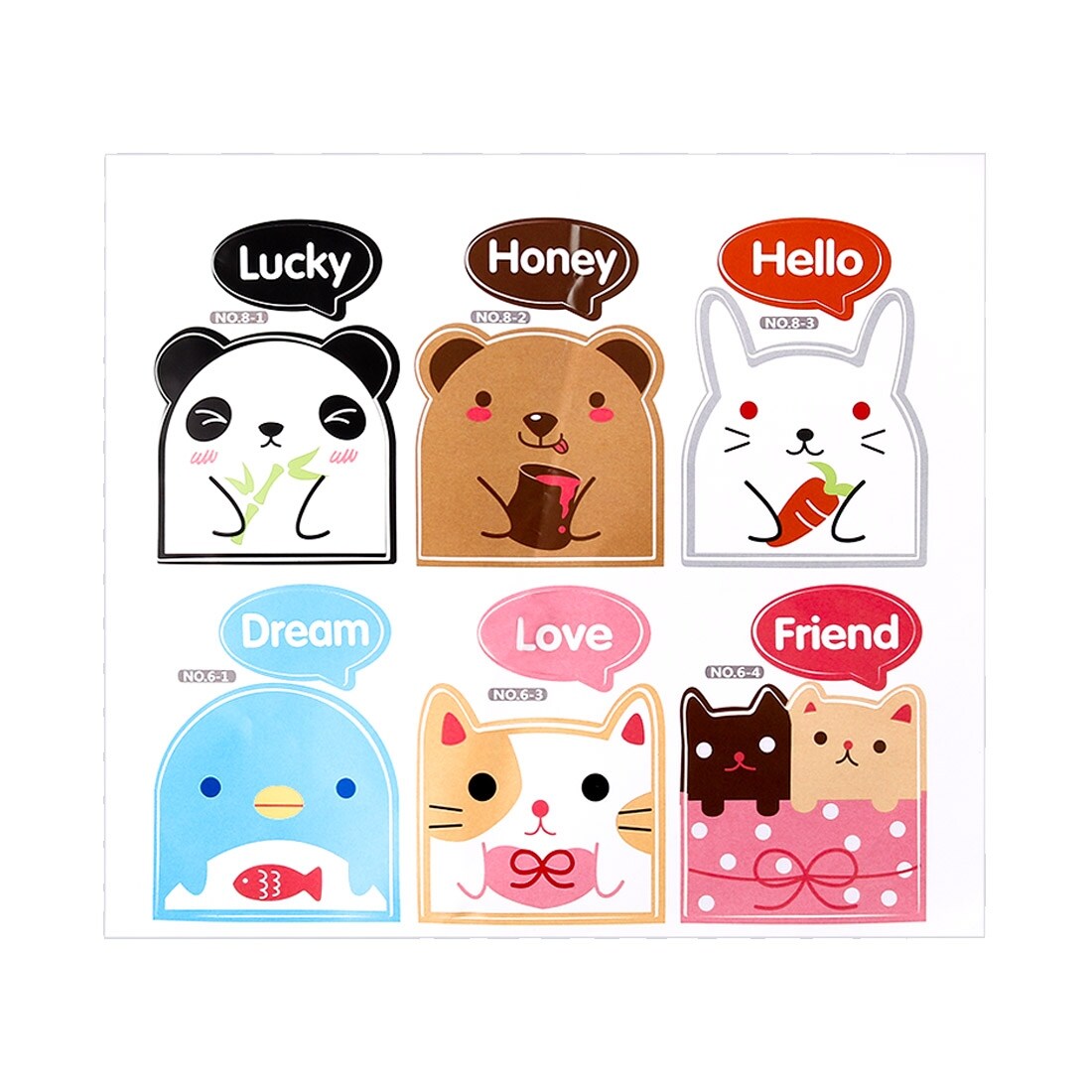 Shop 6pcs Cute Animal Pattern Wall Stickers Removable Decal For Living Room On Sale Free Shipping On Orders Over 45 Overstock 29786979