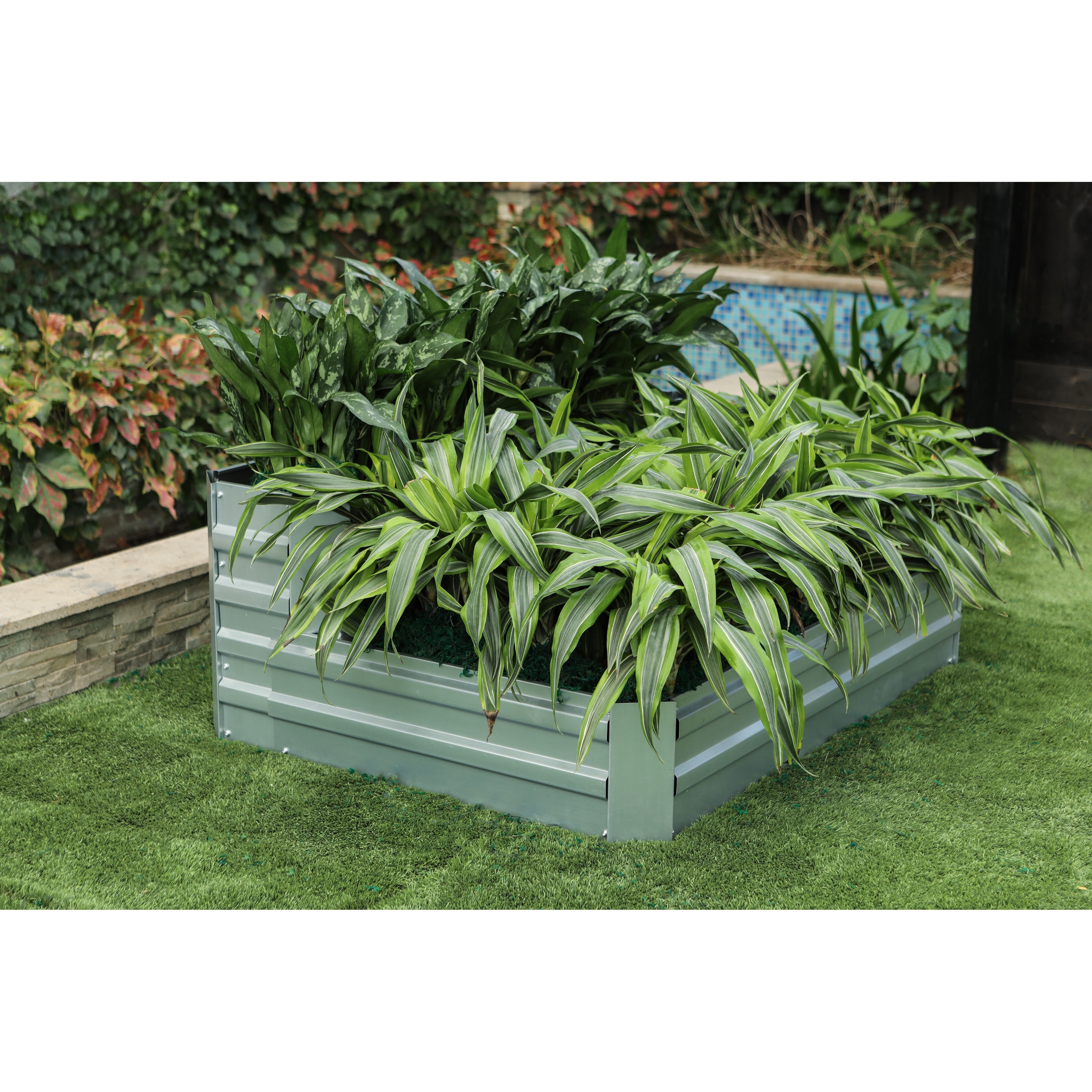 Two-Tier Galvanized Raised Garden Bed - Overstock - 33314839