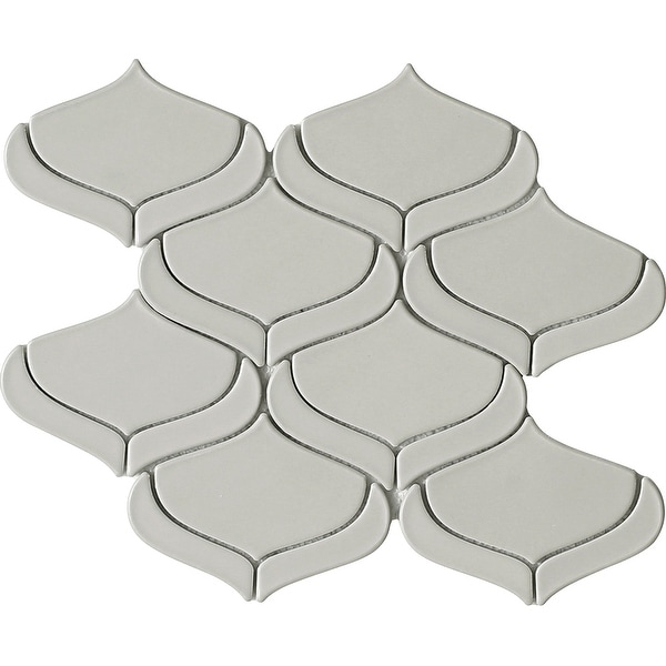 Emser Tile W94MYTH1112MO Myth - 10-7/8" x 11-3/4" Baroque Backsplash Mosaic Tile - Matte Ceramic Visual