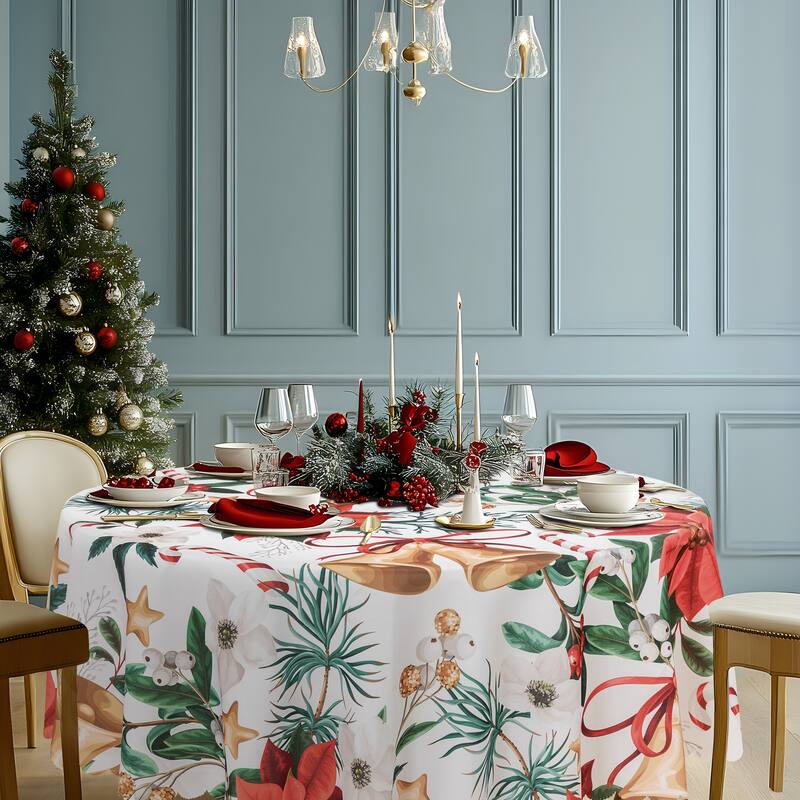 Ray Star Happy Christmas tablecloth Festival - Colorful Christmas