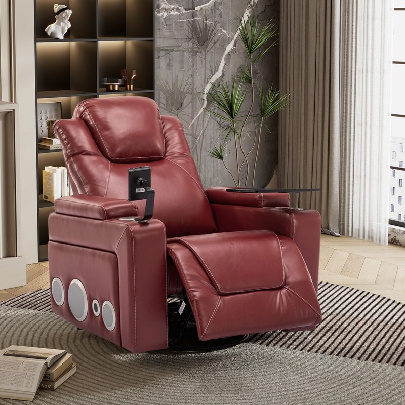 Power recliner with tray table discount