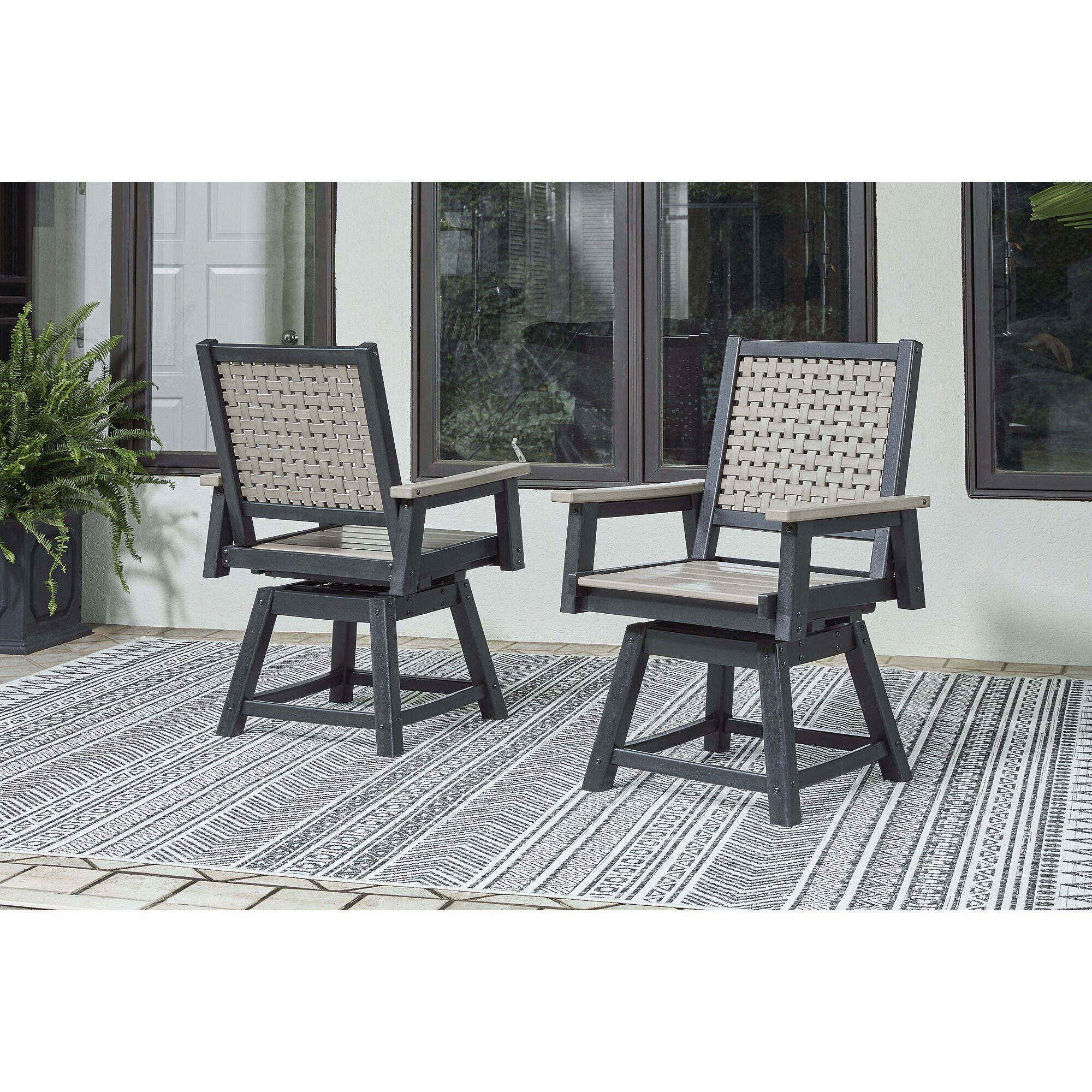 Ashley outdoor swivel discount chair