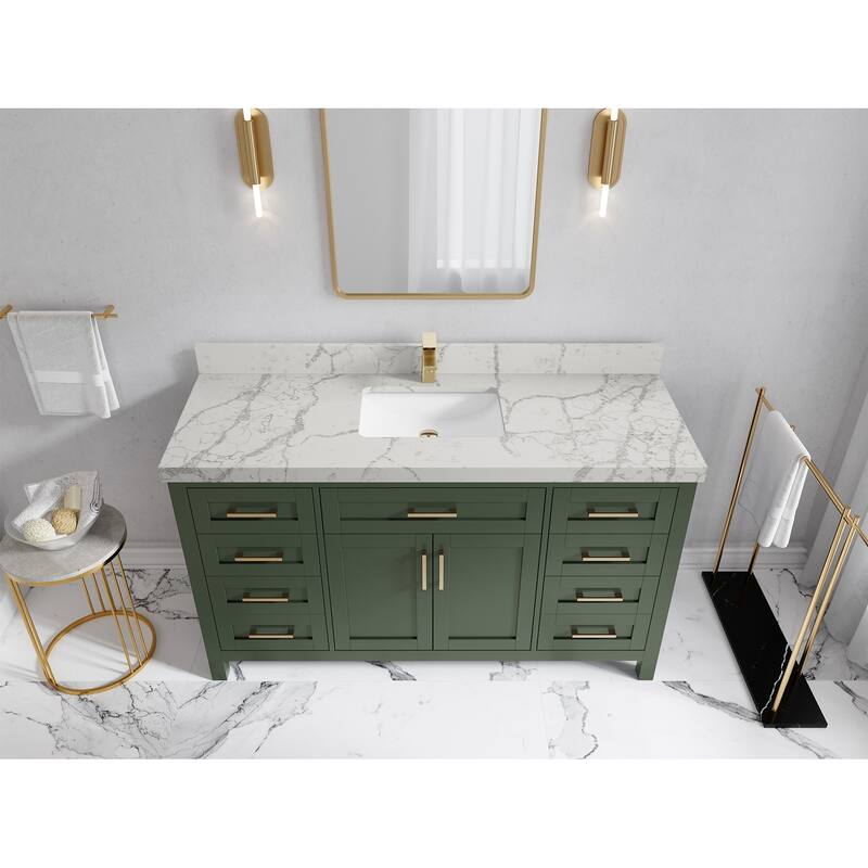 Willow Collections 60 in. W x 22 in. D Cambridge Single Sink Bathroom Vanity with Countertop