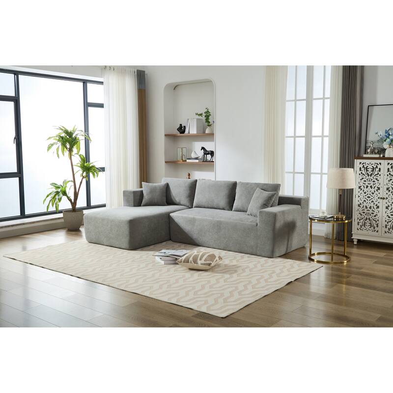 Homey Relaxation Sectional Sofa With Storage Space For Living Room