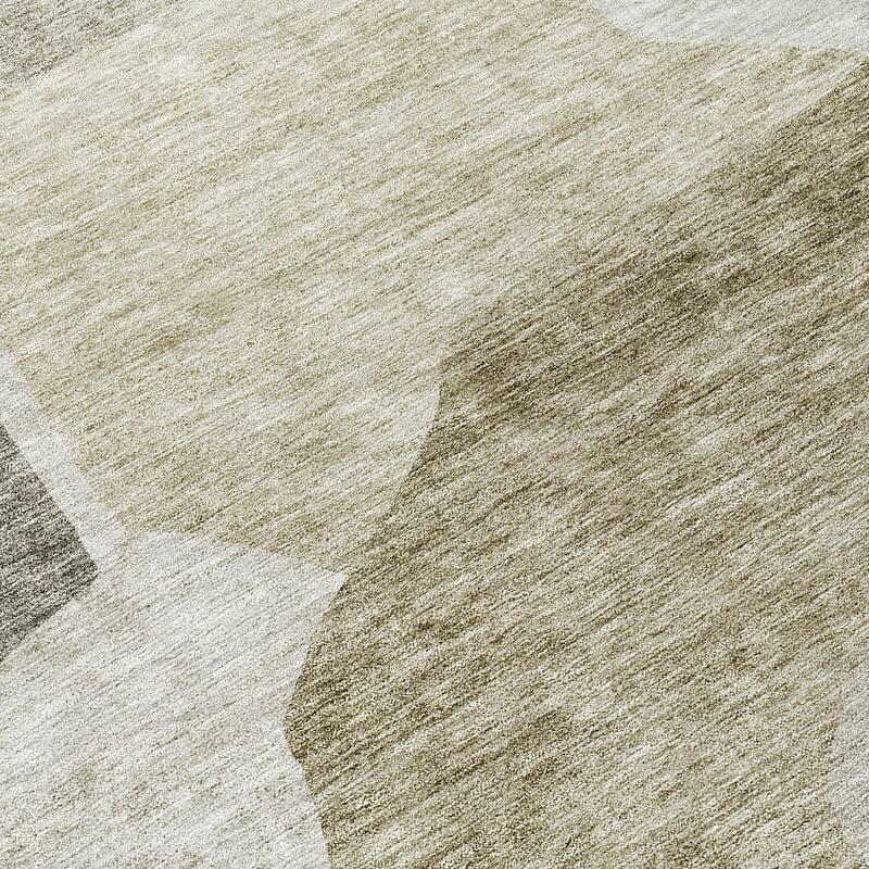 Machine Washable Indoor/ Outdoor Chantille Contemporary Abstract Rug