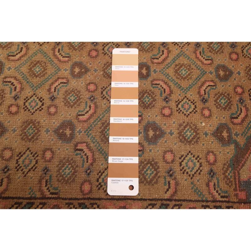 ECARPETGALLERY Hand-knotted Kayseri Vintage Light Brown Wool Rug - 6'4 x 9'4