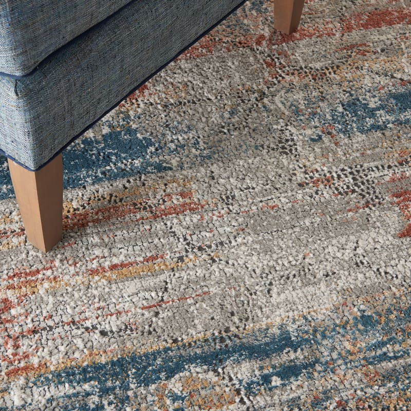 Nourison Rustic Textures Contemporary Abstract Area Rug