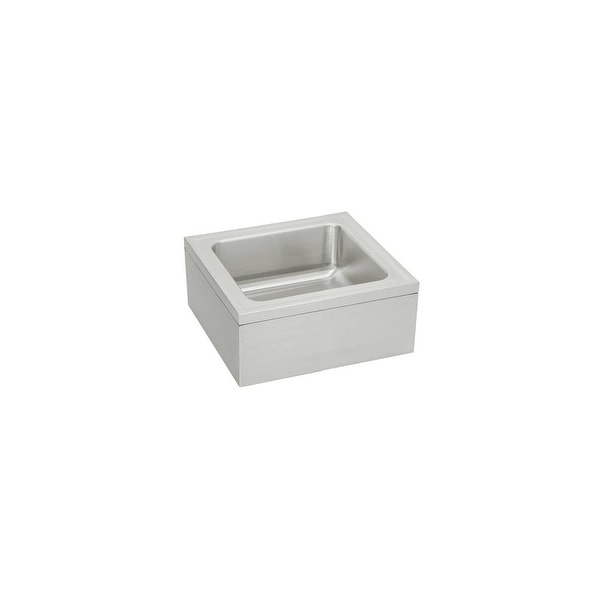 Elkay Efs2523c 20in Stainless Steel Floor Service Sink With Drain Fitting Stainless Steel