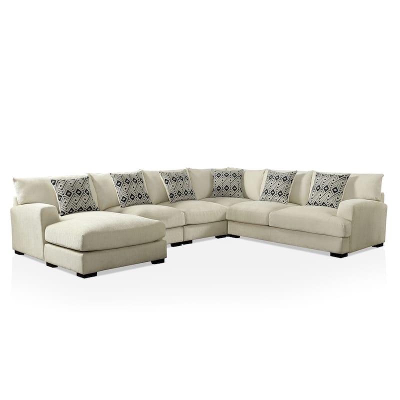 Kintra Modern Chenille Upholstered Modular Sectional by Furniture of America