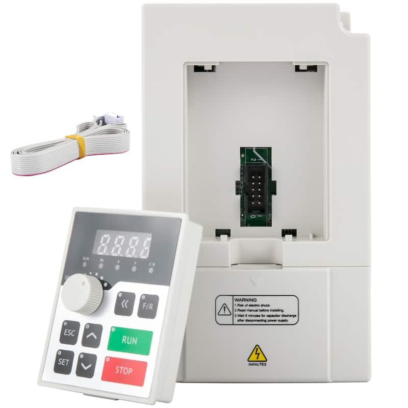 UIMOSO Variable Frequency Drive, AC 220V Input 3KW Variable Frequency CNC Drive Inverter Converter, VFD 4HP 1 or 3 Phase Input - White